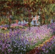 Claude Monet Iris Bed in Monet-s Garden Spain oil painting artist